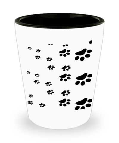 small big paws shot glass for cat ladies