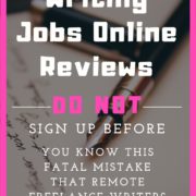 Writing Jobs Online Reviews